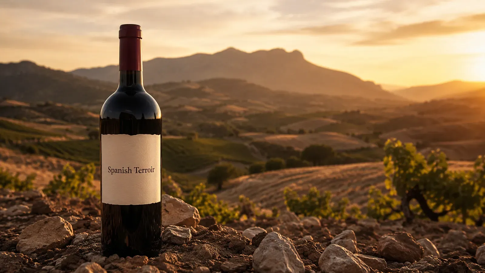 Spanish wine supplier for Amsterdam horeca | the Spanish Terroir bottle in high-altitude vineyards · Spanish Terroir
